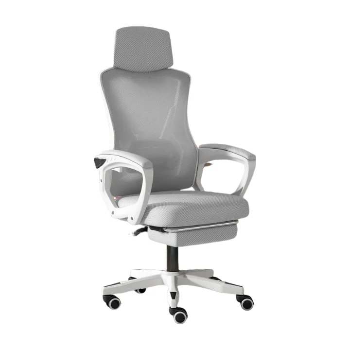 

Furniture Reclining Executive Modern Office Ready Stock PU Leather Adjustable Computer Ergonomic Office Chair With Footrest