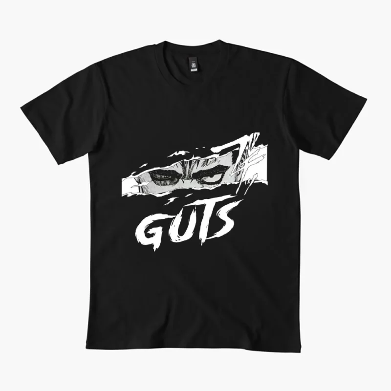 

0325 Guts Berserk Japanese Anime Gift t shirt 100% cotton print clothing Swordsman Manga Graphic Tee Y2K clothes Large size Tops