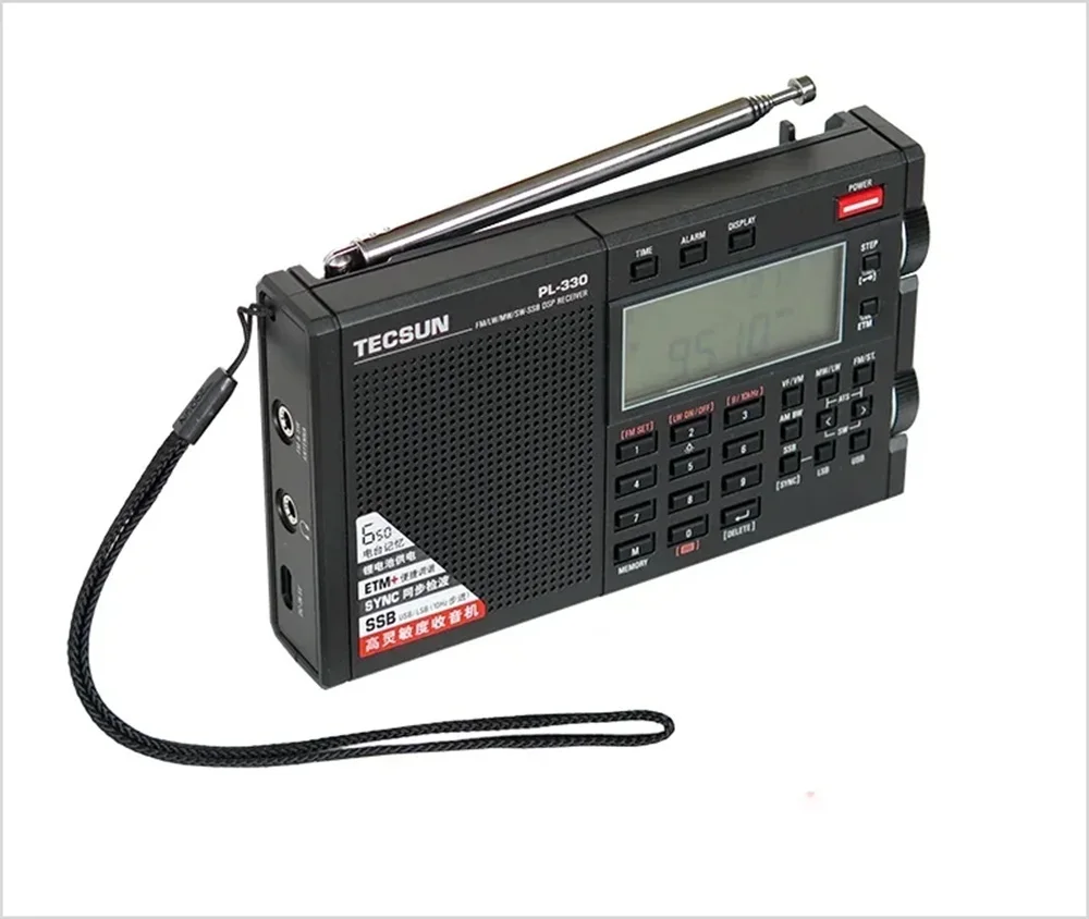 Tecsun PL330 draagbare radio-ontvanger met volledige banddekking FM MW SW LW SSB DSP Hoge gevoeligheid Multifunctioneel ontwerp