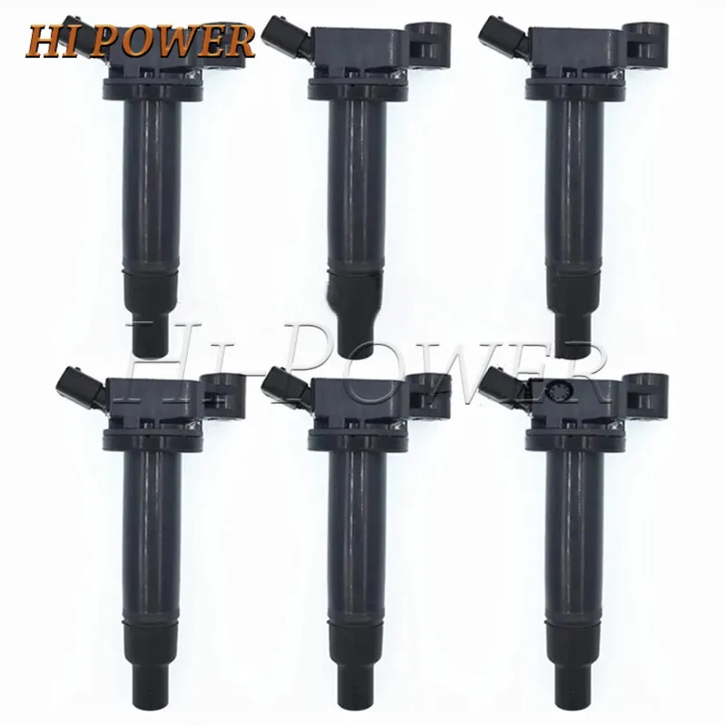 6 PCS 90080-19016 90919-02234 Car Ignition Coil For Toyota Avalon Camry Highlander Lexus ES/RX300 3.0L 90919 02234 9091902234