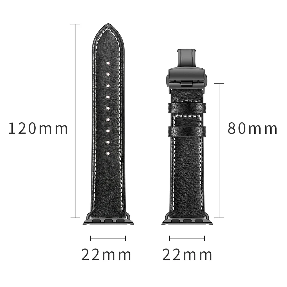 Genuine Leather strap for Apple watch band Ultra 2 49mm 10 9 8 7 6 5 4 SE 45mm 44mm 41mm 40mm 42mm 46mm Bracelet Wristband Belt