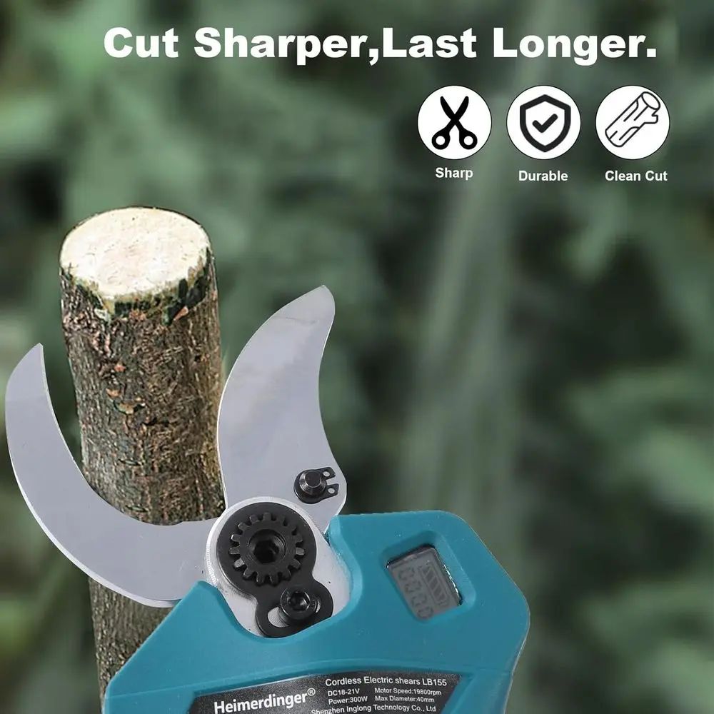 Electric Pruning Shears Compatible with Makita18V Battery, 19800RPM Brushless Electric Pruner, Tree Branch Cutter for Tree & Flo