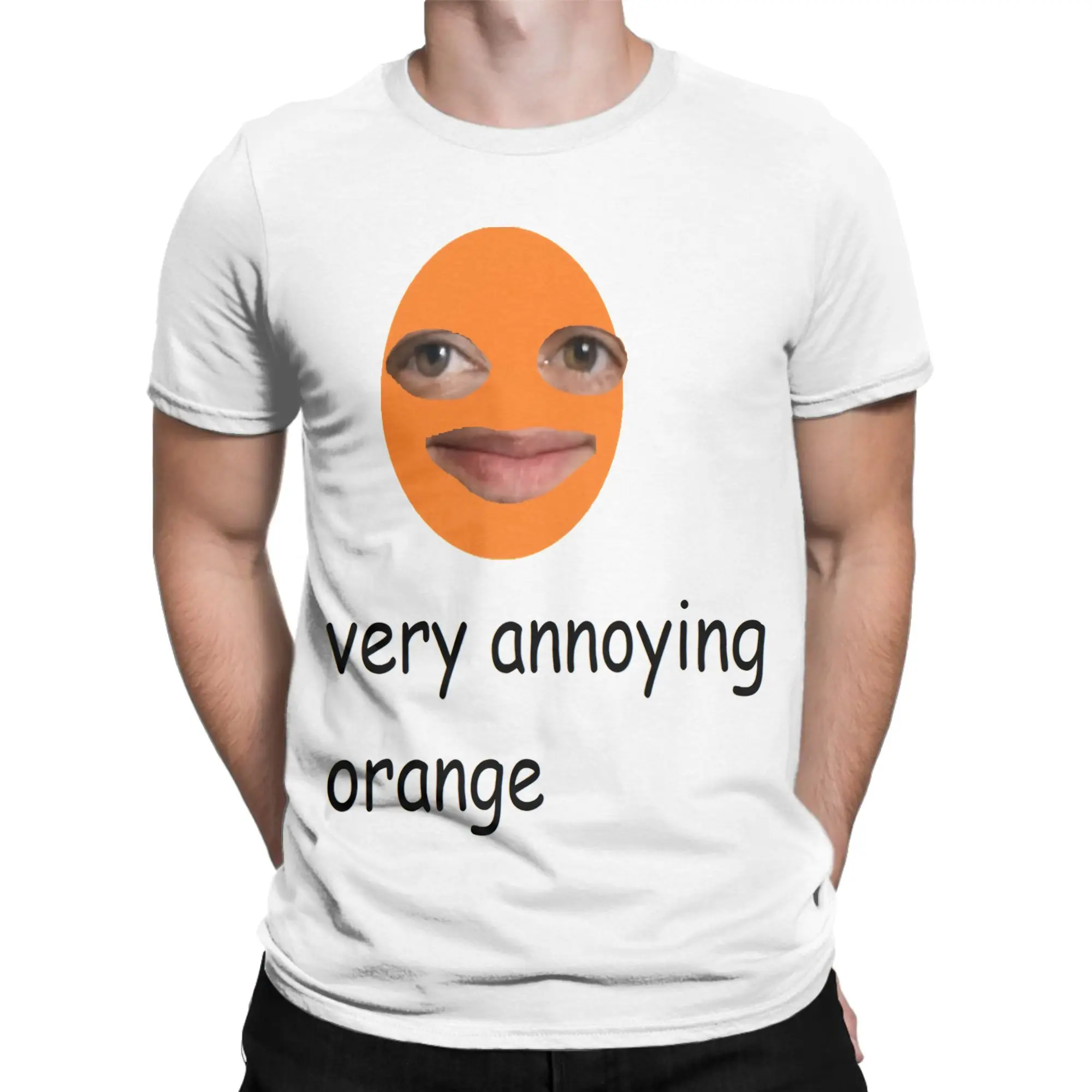 Hip Hop Very Annoying Orange T-Shirt Men 100%Cotton Short Sleeve  O-neck Summer Tops