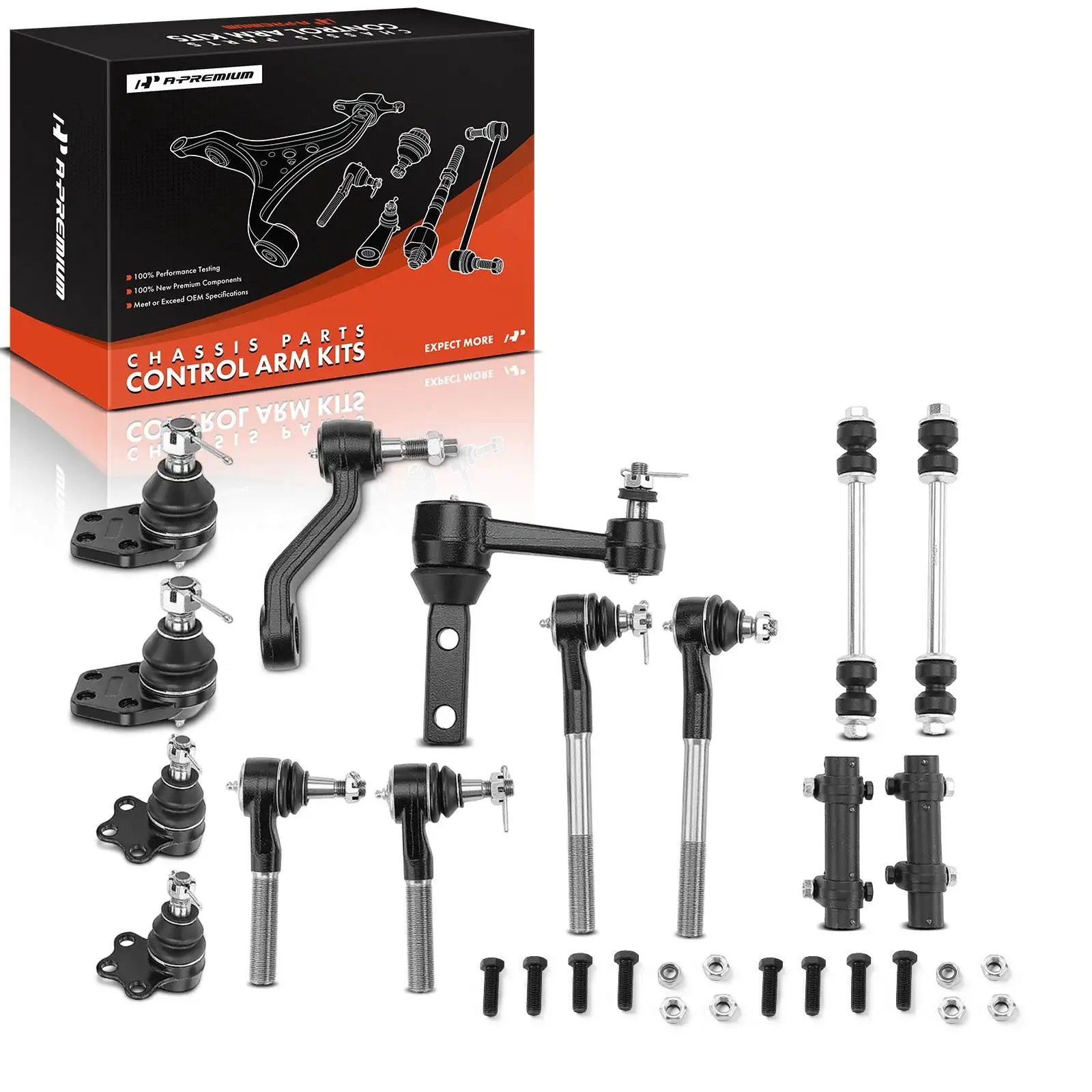 A-Premium 14x Idler Arm & Pitman Arm Stabilizer Bar End Link for Dodge Ram 2500 Ram 3500 2000-2002