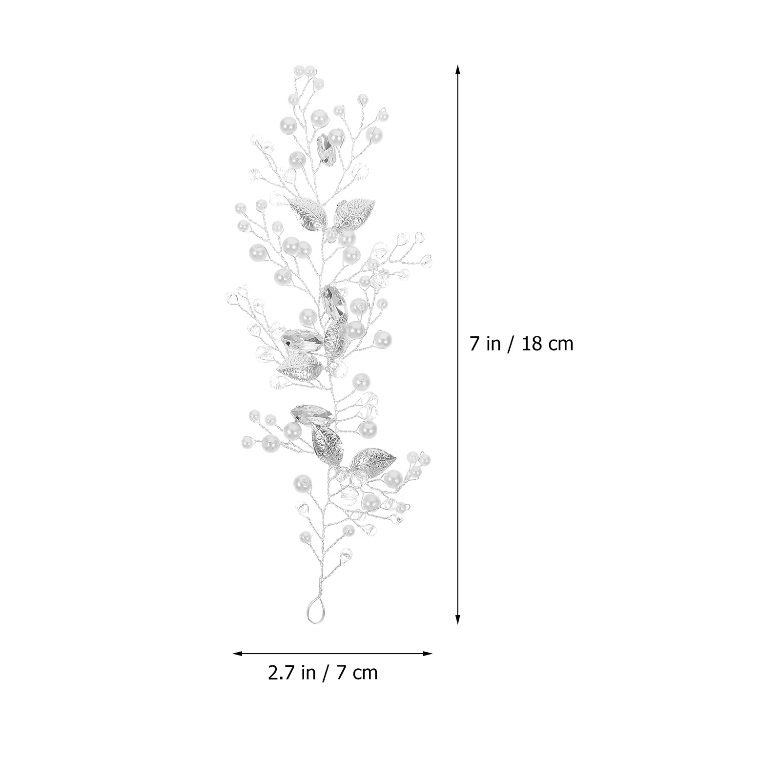 

Pearls Crystal Headband Elegant Zinc Alloy Lightweight Hair Band for Wedding Bride Hair Accessory Bridal Headpiece for Women