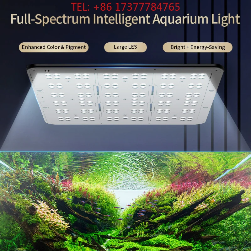 KASSRAY T 200/T 300 IR-A+UV Natural Aquatic Growth Light WIFI/BT Control Fan-Free Freshwater Planted Aquarium Fish Tank LED