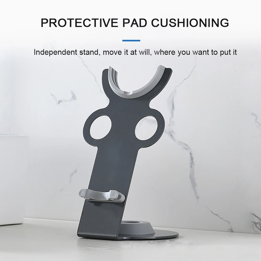 Dudukan Pengering Rambut untuk Pengering Rambut Dyson Rak Penyimpanan Vertikal Kompatibel Bahan Lembaran Baja Galvanis Nosel Isap Otomatis