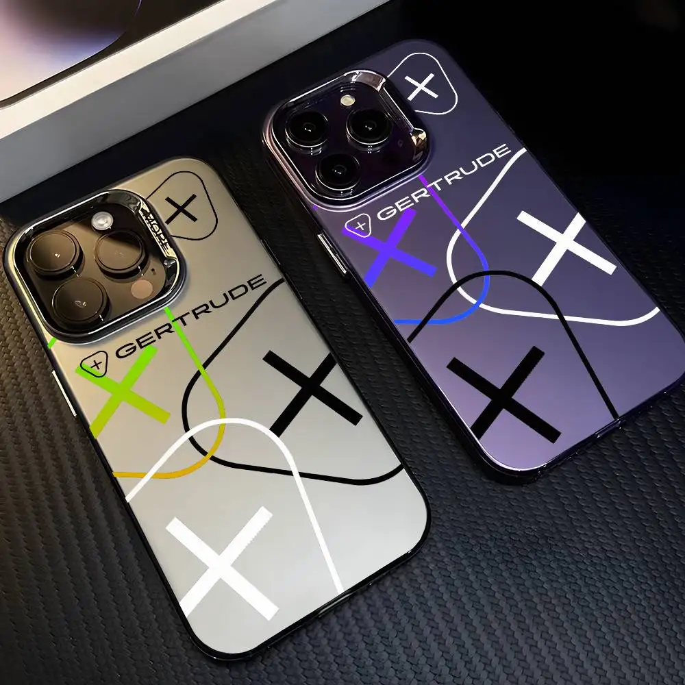 حافظة لهاتف آيفون 16 15 14 13 12 11 Plus Pro Max متعددة الألوان من G_Gertrudes لهاتف آيفون 16 15 14 13 12 11 Plus Pro Max