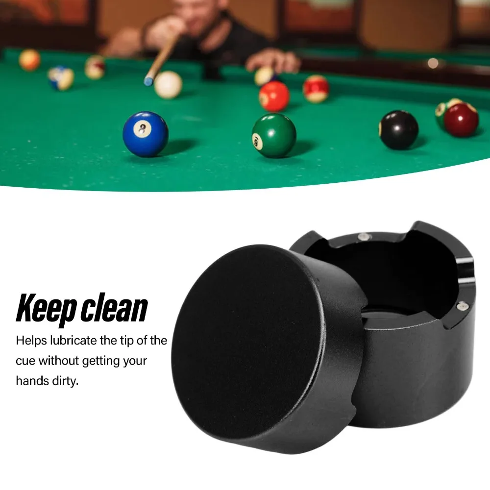 

Billiard Accessories Round Billiard Chalk Case Aluminum Alloy Portable Billiard Chalk Holder Cue Chalk Box Holder Hold Tip Chalk