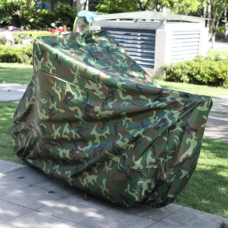 Universal UV Waterproof Rain Dustproof Motorbike Scooter Covers Motorcycle Protector Case Cover Outdoor 190T Camouflage