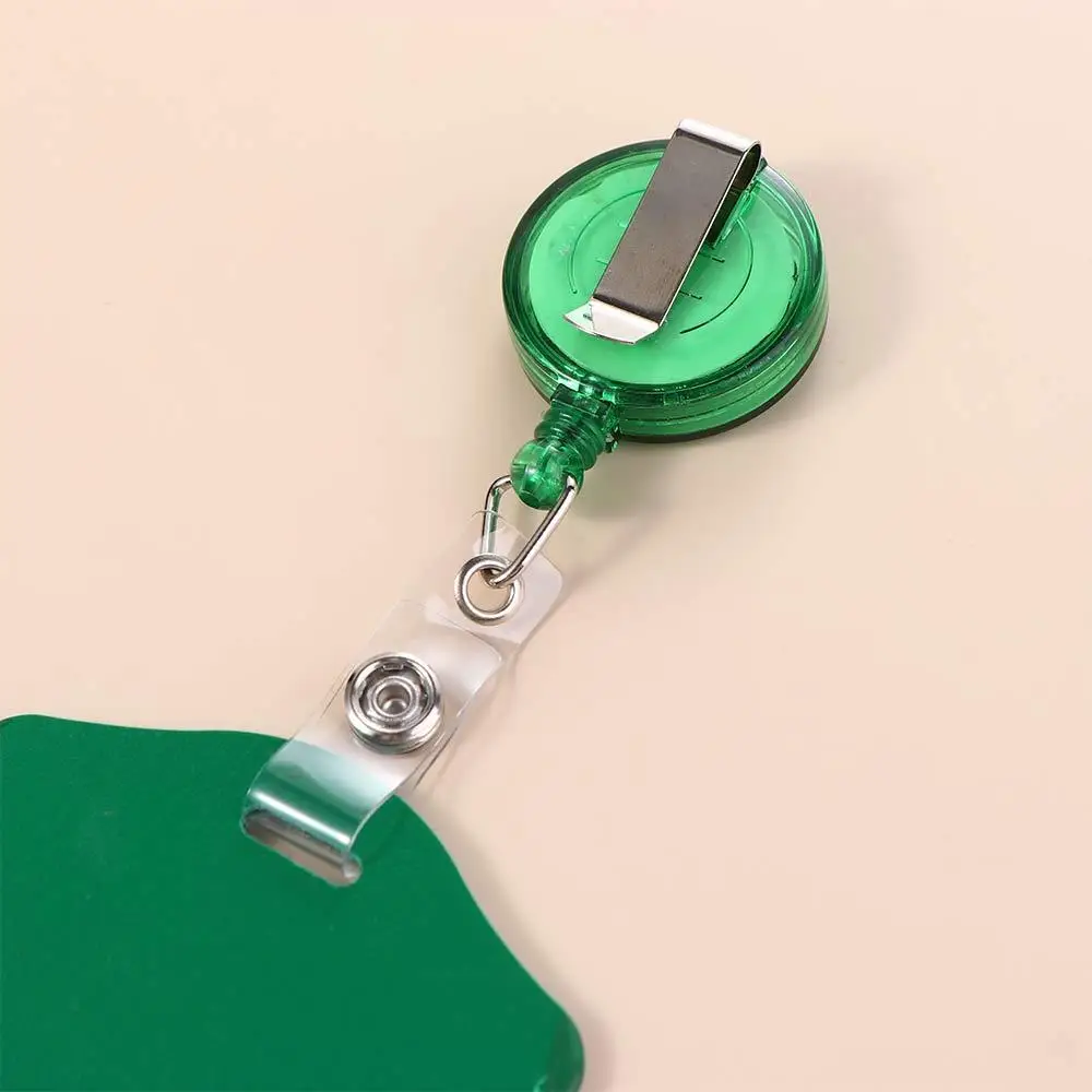 Holder Card Badge Holder With Keychains Transparent Card Cover Bus Card Holder Student Card Sleeves Credit Cards Protector