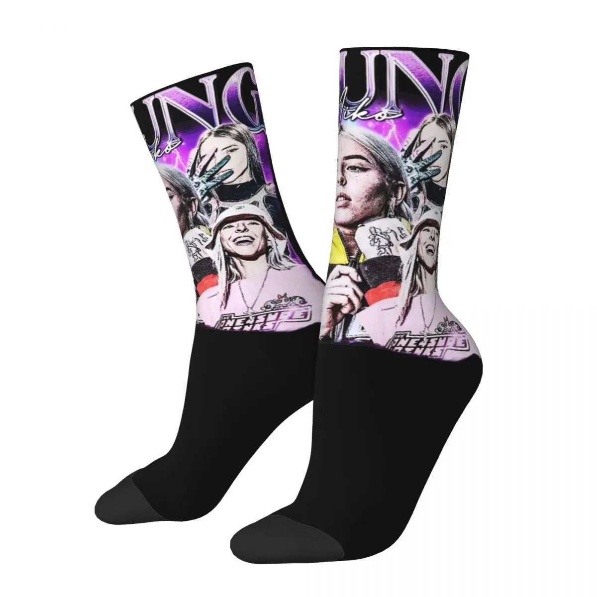 Unisex Young Miko Homage Bootleg Socks Super Soft Casual Trap Kitty Socks Novelty Accessories Middle TubeStockings Small Gifts