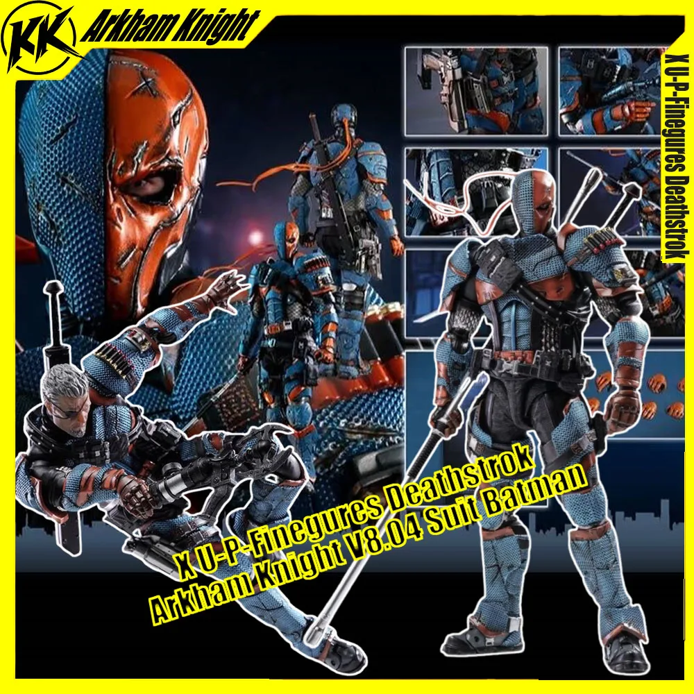 

Новая оригинальная фигурка X U-P-Finegures Deathstrok Arkham Knight V8.04 Костюм Фигурка Бэтмена 1/12 Цанга DC Multiverse Toys Подарок