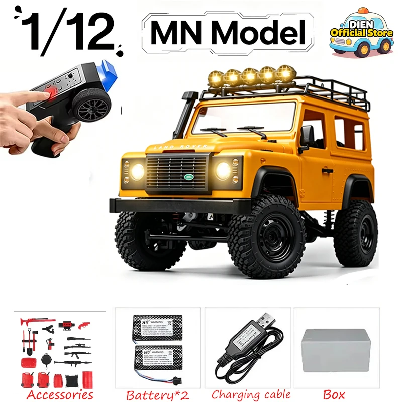 

Модель 1/12 MN98 MN99S 2.4G RC Crawler RTR 4WD, внедорожный радиоуправляемый автомобиль-вездеход, игрушка для детей, подарок для мальчиков