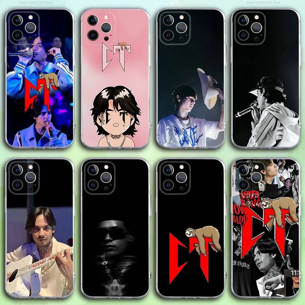 

N-Natanael Cano Rapper CT Phone Case For iPhone 16,15,14,13,12,11 Pro,Max,Plus,X,XS,XR,SE4,E Mini Transparent Soft Cover