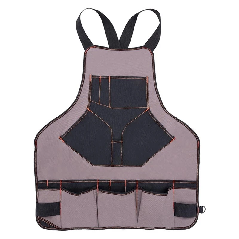 Oxford Cloth Apron With Multiple Pockets For Electricians