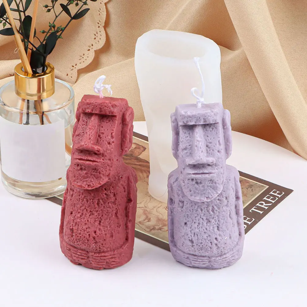 Statue Silicone Mold Durable Mold for DIY Scented Soap Handcrafts Head Planter