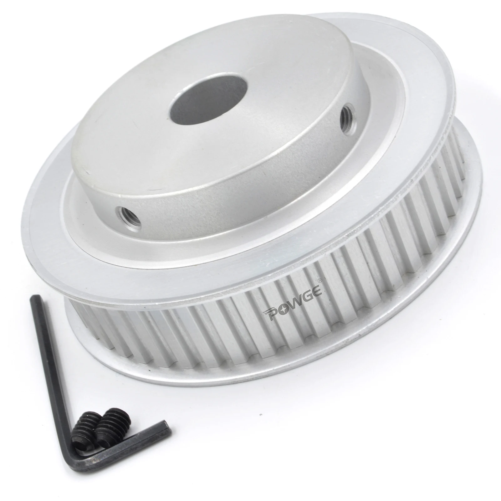 POWGE Trapezoidal 54 55 56 58 Teeth XL Timing Pulley BF Shape Bore 8-30mm for Belt Width 10/15mm 58T 56T 55T 54T 58Teeth
