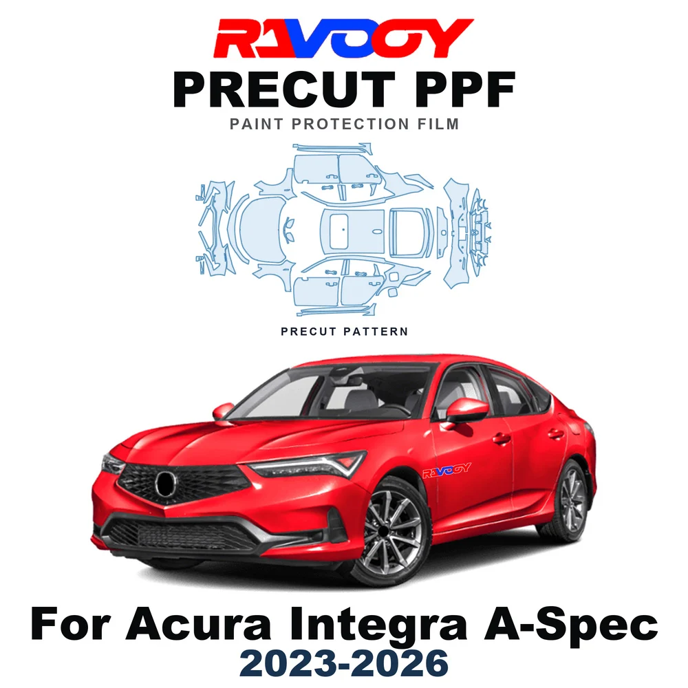 Precut PPF For Acura Integra A-Spec 2023-2026 8.5mil TPU Paint Protection Film Hood Bonnet Bumper Self-Healing Clear Kit Fenders