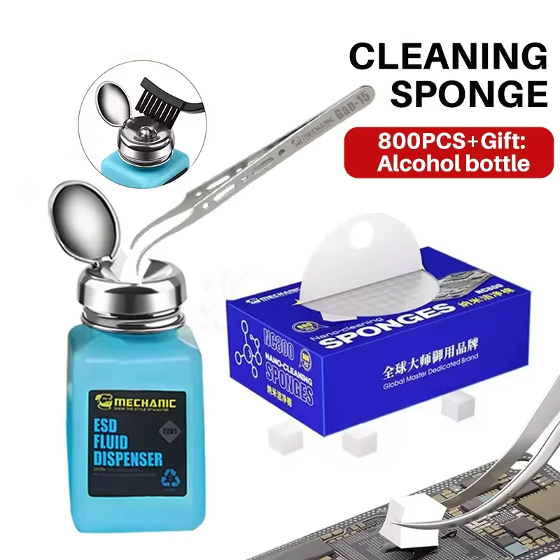 Mechanic NC800 CharacterSpong Books, aucun résidu, écran de téléphone LCD, carte mère PCB, caméra arrière en verre, flux d'huile, outil de livres de cadre