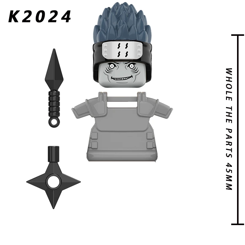 Bloc de construction de figurines, série de personnages d'anime japonais, accessoires MOC, équipement de Combat de tête, jouets pour enfants, cadeau KDL804