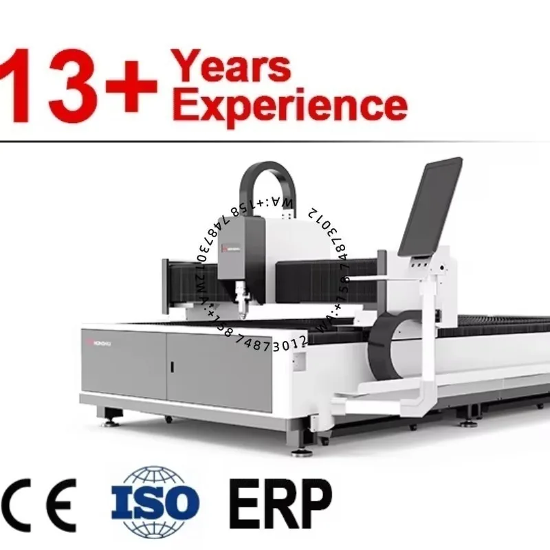 Plate  Fiber Las er Cut ting Machine Carbon Steel Stainless Steel Metal With 230mm Diameter square