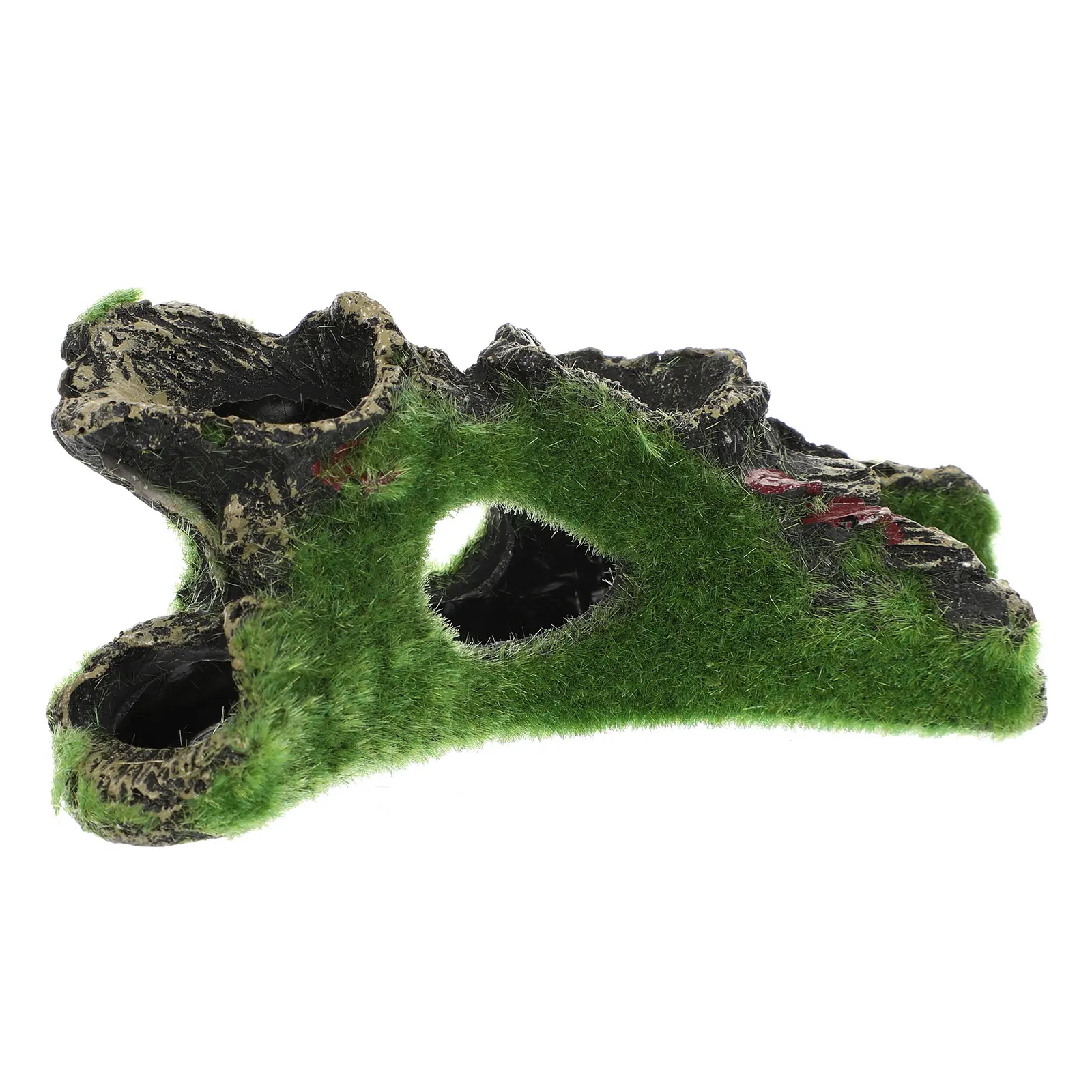 

Aquarium Fish Tank Cave Hide Decoration Natural Moss Aquarium Landscaping Ornament Fish