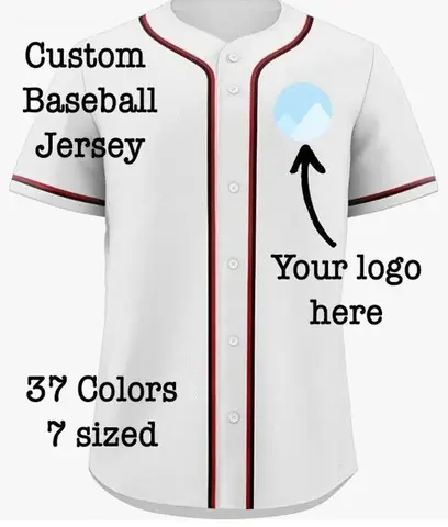 Custom Baseball Jersey, Personalized Logo Baseball Jersey, Custom Stripe Line Colo Baseball Uniform Custom Uniform Logo Uniform