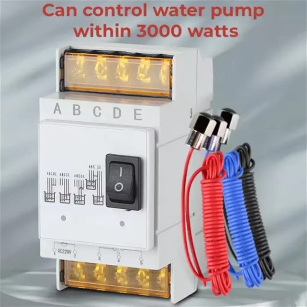 DF-96D Water Level Controller 220V 25A Automatic Pump Control with Level Probes for Home Garden Irrigation System