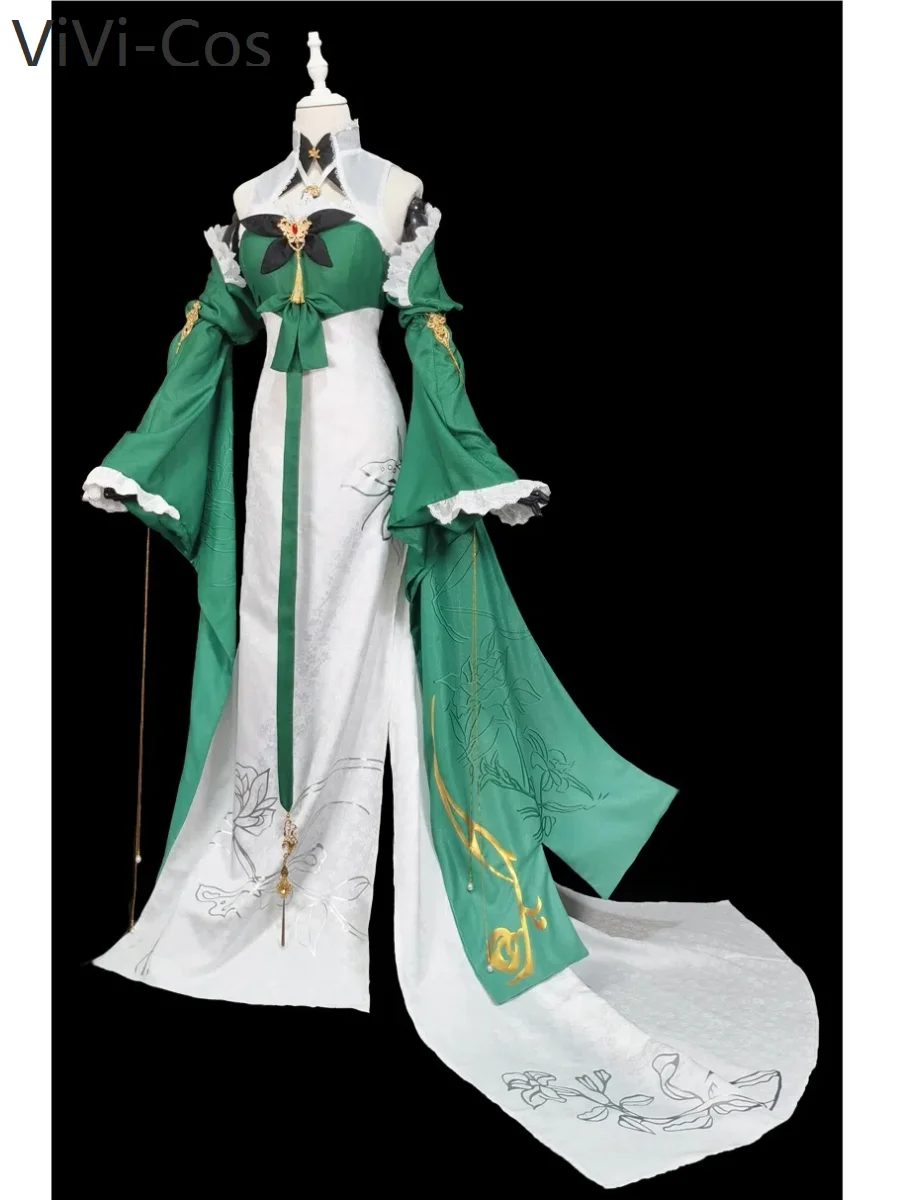 ViVi-Cos Azur Lane Yat Sen Customize Cosplay Costume Cos Game Anime Party Uniform Hallowen Play Role Clothes Clothing