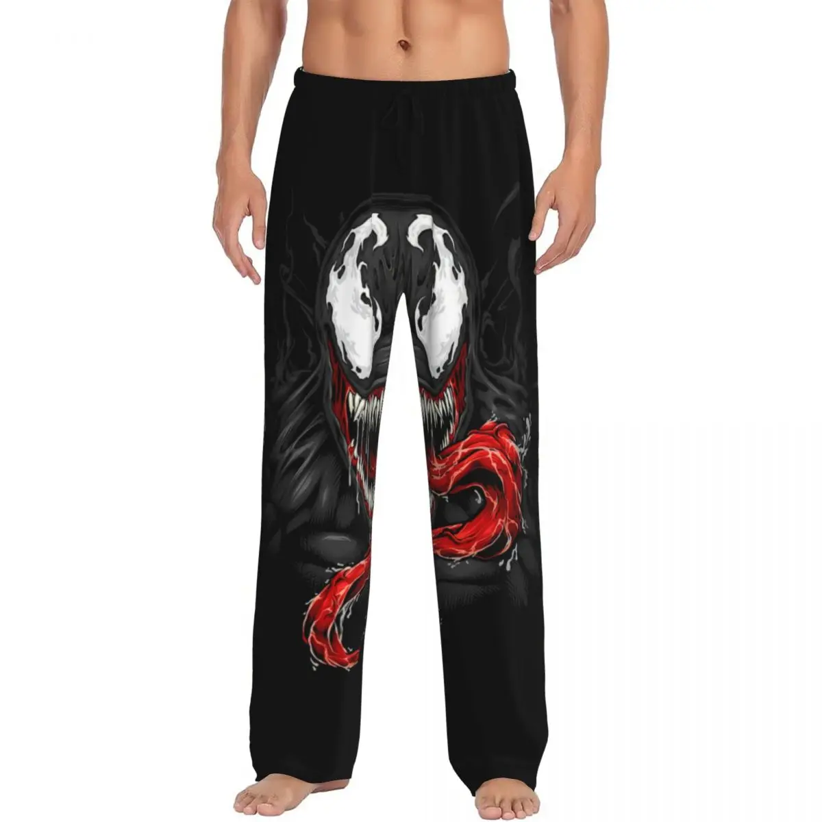 

Custom Hot Movie Venom Pajama Pants Men Sleepwear Lounge Sleep Bottoms Stretch with Pockets