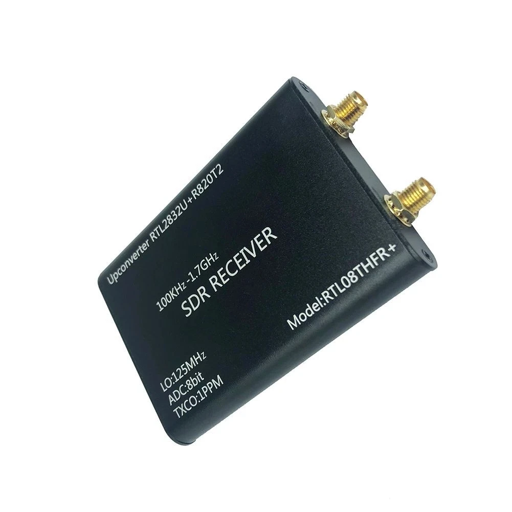 Latest 100KHz-1.7GHz RTL08THFR+ SDR Radio Upconverter+1PPM TXCO RTL-SDR Receiver RTL2832U+R820T2 SDR + USB +Antenna view 4