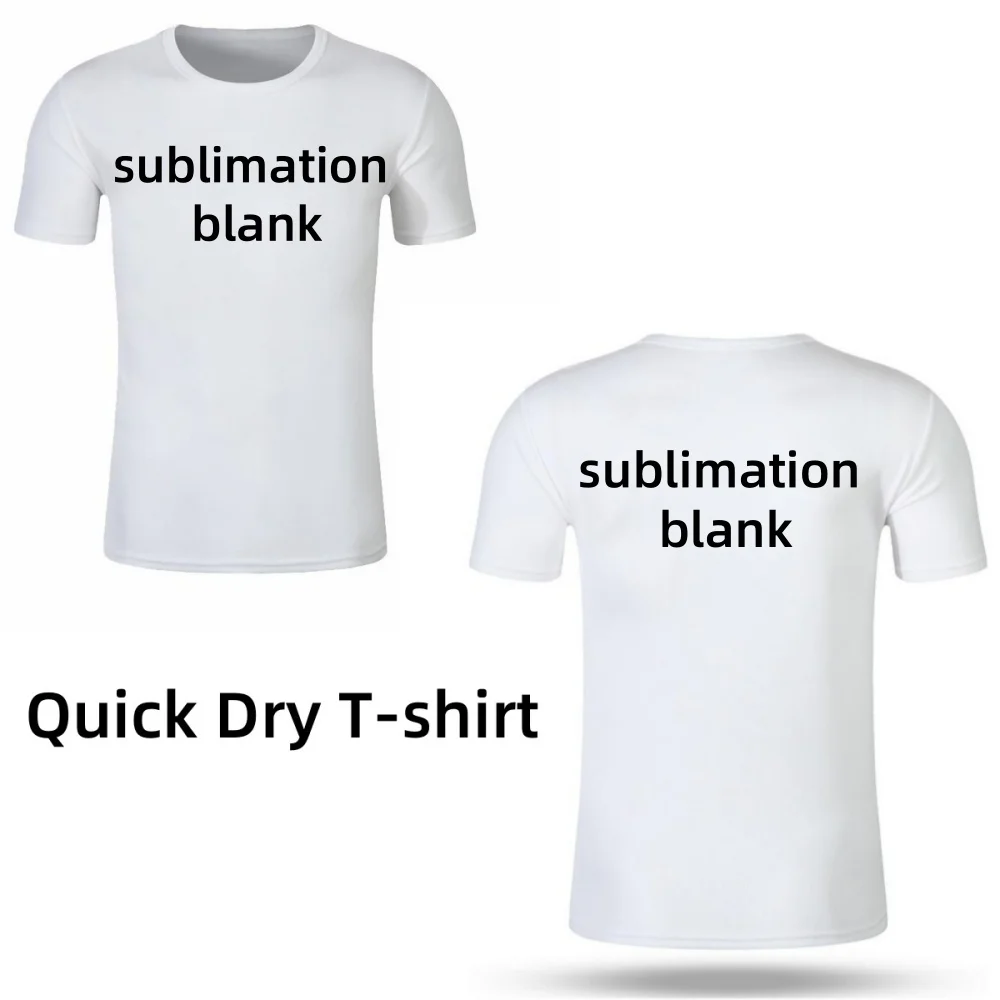 

Однотонная быстросохнущая футболка с круглым вырезом и короткими рукавами, сублимационная заготовка для теплопередачи, марафонский дышащий спортивный топ на открытом воздухе