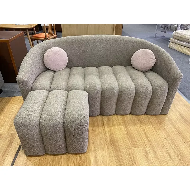 Modern velvet combination sofa for living room or villa Customizable fabric sofa for apartment or hotel