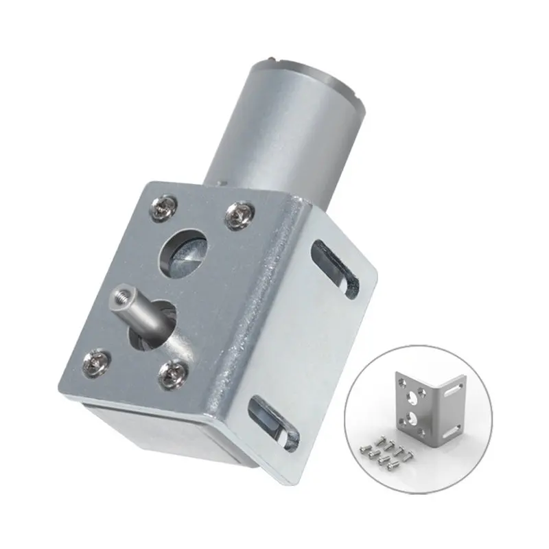 JGY370 worm gear reducer motor 6V, 12V, 24V power-off self-locking high-torque DC reducer motor