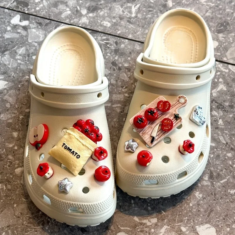 

Cute And Fresh Creative Shoes Charms Abs Faux Fruit For Shoe Decoration Perfect Birthday Gift Or Accessory For Fashionable