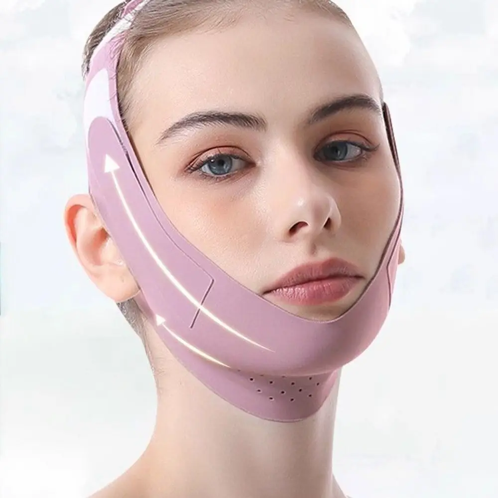 Bandage Amincissant Anti-déformable pour le Visage, Sangle artificiel astique de Lifting du Visage, en Graphène, Respirant, Ceinture de Levage du Menton et des Joues