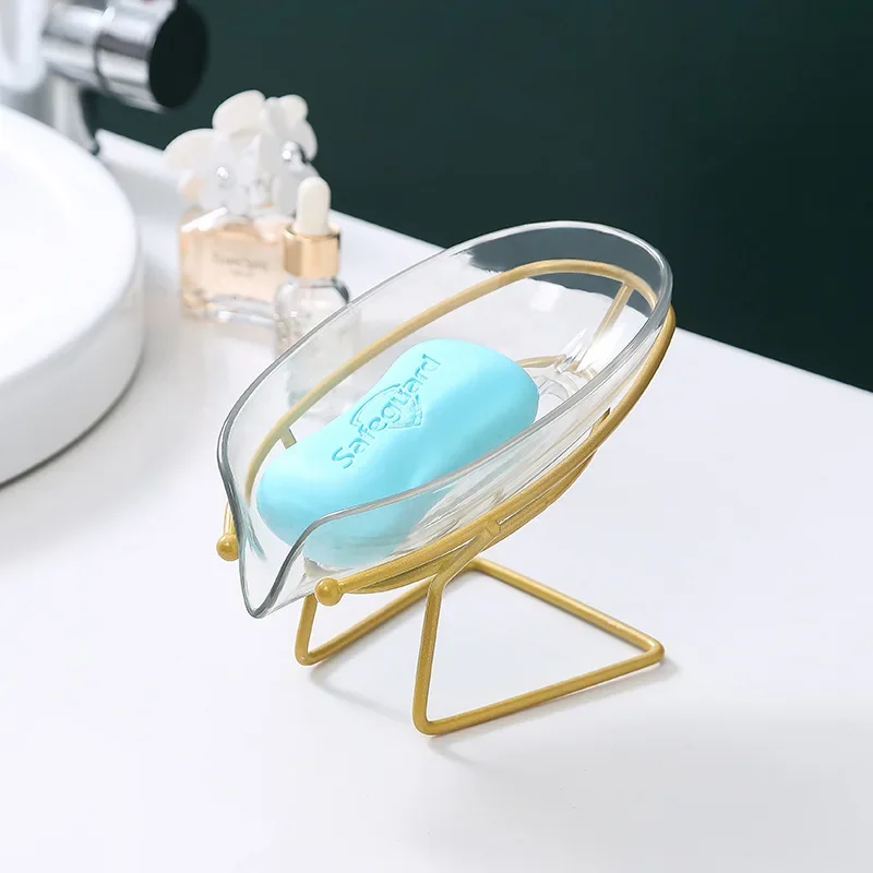 Home soap box punch-free soap rack Nordic luxury soap box does not accumulate water creative drain