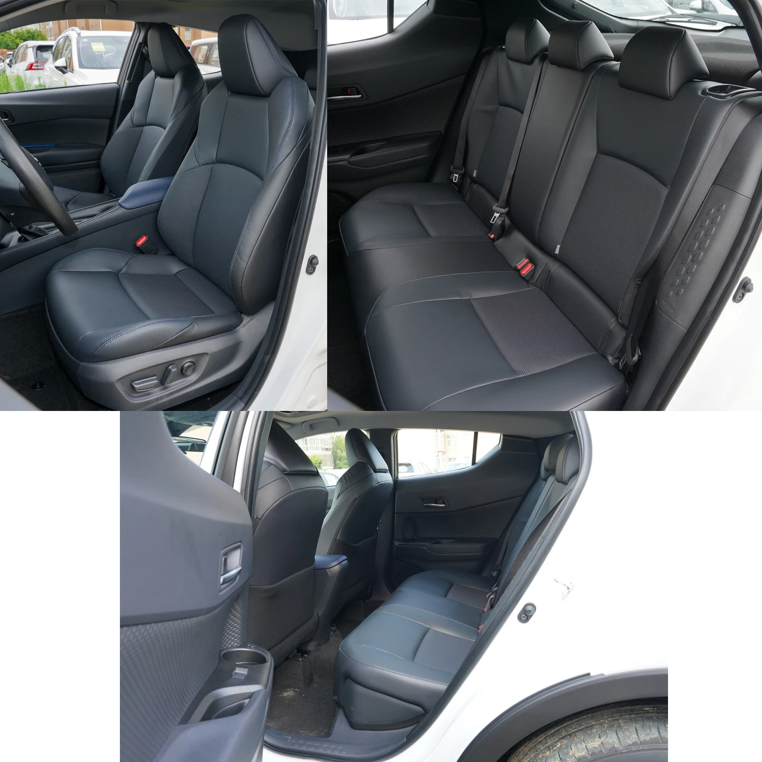 Fundas de asiento de coche para Toyota CHR, versión a gasolina, 2018, 2019, 2020, 2021, 2022, 2023, CH-R, funda protectora de cuero