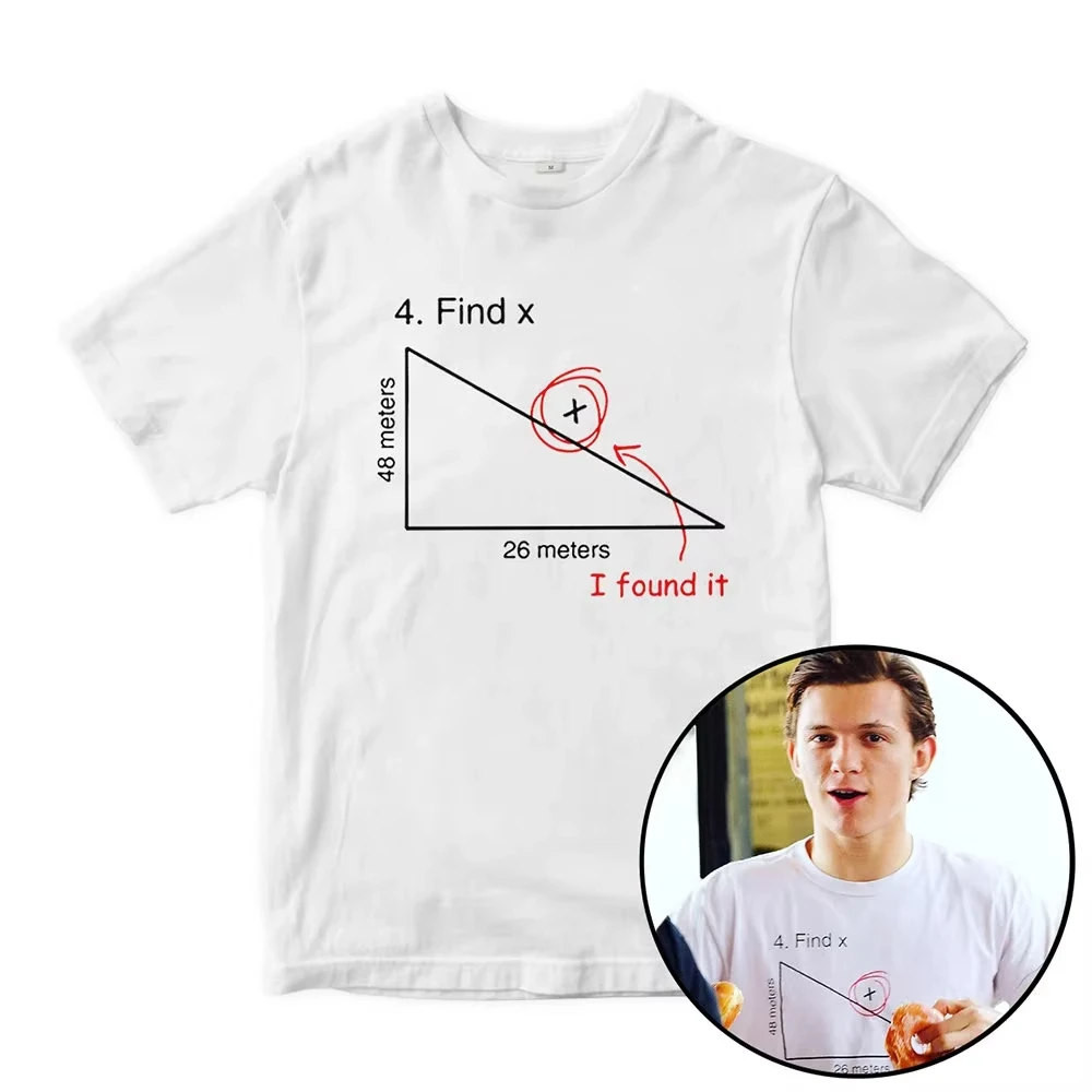 2026 Funny Shirt Tom Holland Find X Science Cotton T-Shirt Men's Women's All Sizes Movie Edition Graphic Tshirts Star Fans Gift