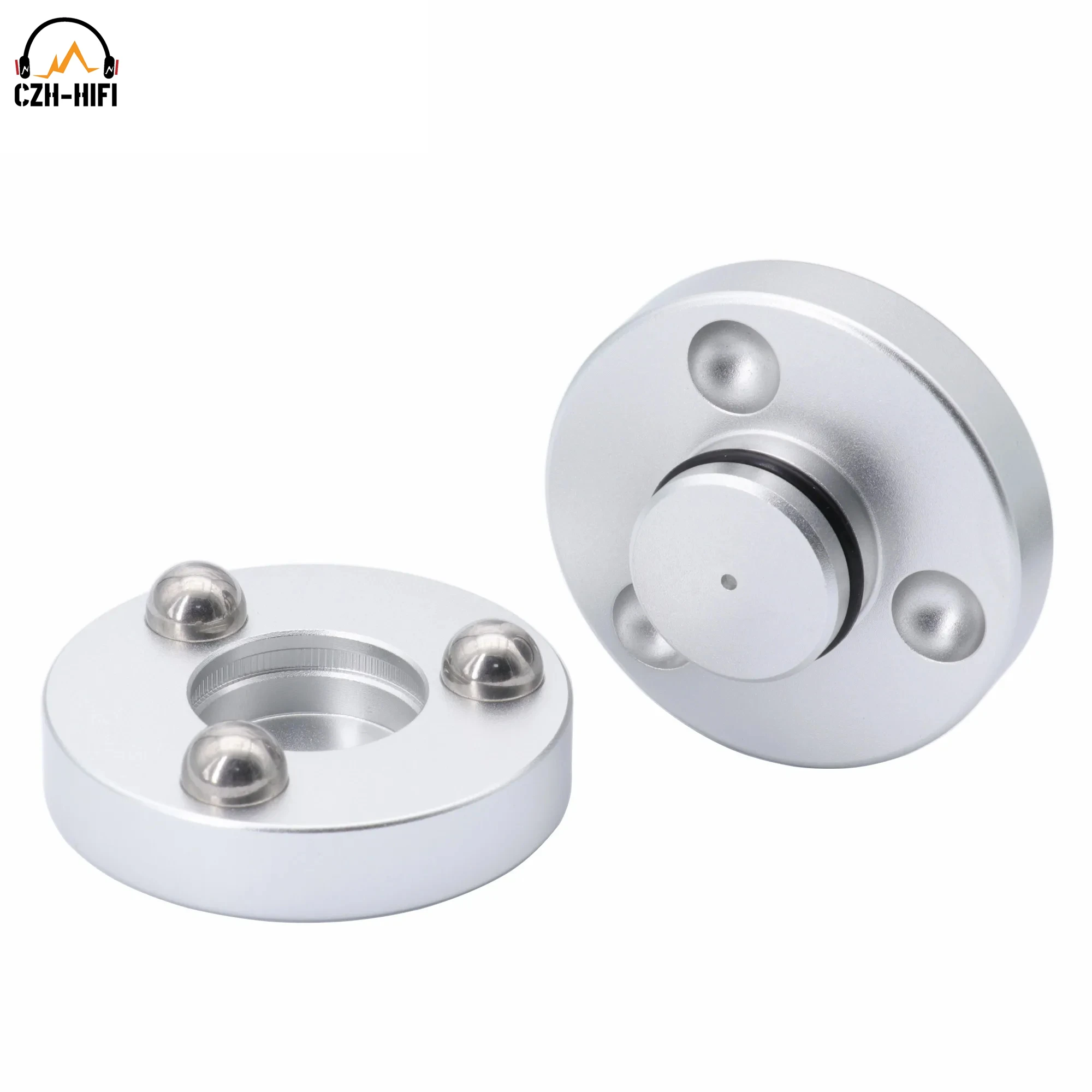 1pc 45mm Aluminum Magnesium Alloy Isolation Stand Base Spike Cone Feet Pad Mat for Speaker Amplifier DAC Turntable Recorder