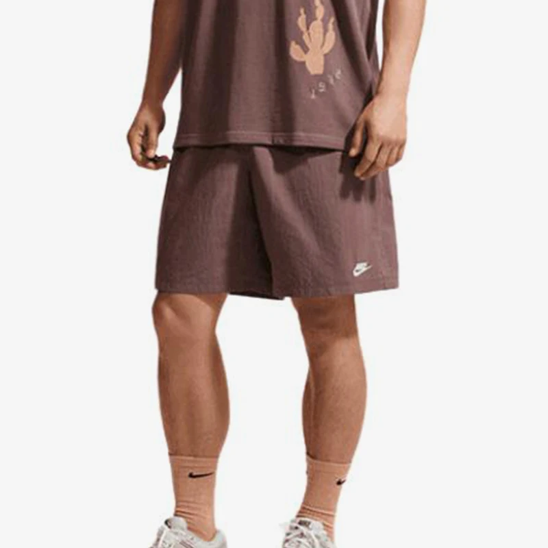 Nike genuine Sportswear new men's brown lace up minimalist shorts IF0845-502