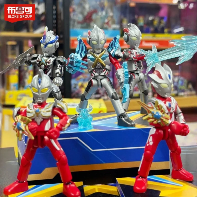 Ultraman Galaxy Version 15 Hot Blokees Convergent Evolution Collectible Figure Set with Ultraman X And Max - Toy Gift for Fans