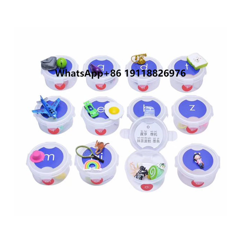 

Game Educational Toys Montessori Language Material Tiny Chinese Pinyin Sound Objects With Box