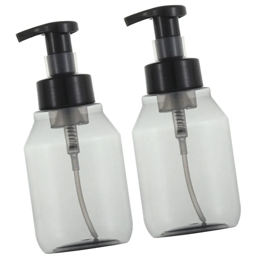 2 قطعة زجاجات مضخة رغوية شفافة قابلة لإعادة الملء 350 مللي حاويات السفر المحمولة فقاعة صانع مضخة موزع