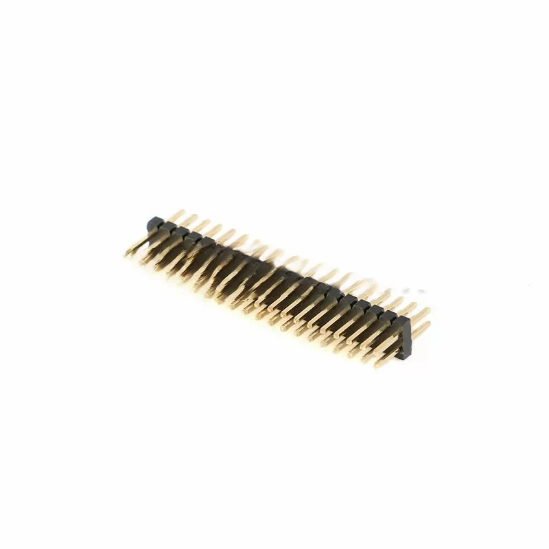 1.27MM Straight Plug Dual Row Pin 2*2/3/4/5/6/7/8/9/10/20/40P Gold-Plated Eco-Friendly SMD