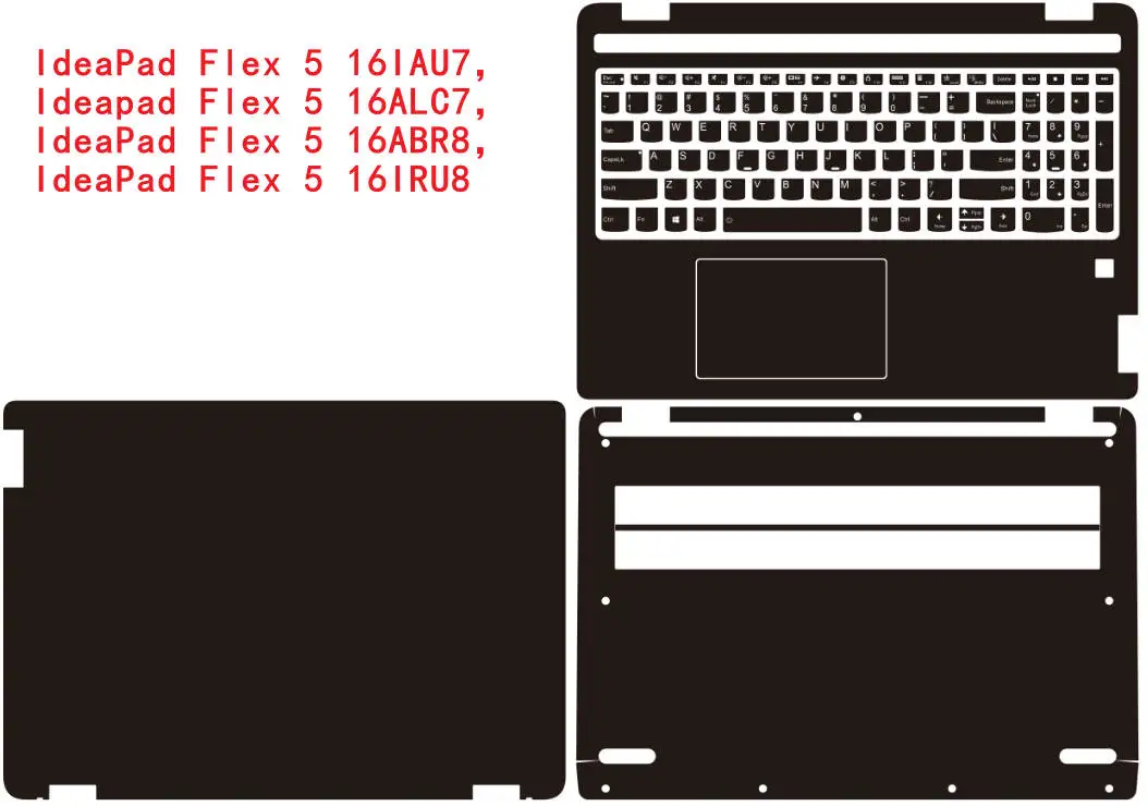 

For Lenovo IdeaPad Flex 5 16IAU7 16ALC7 16ABR8 16IRU8 Ideapad Flex 5 14ALC7 14ABR8 Pre Cut Laptop Vinyl Decal Cover Sticker Skin