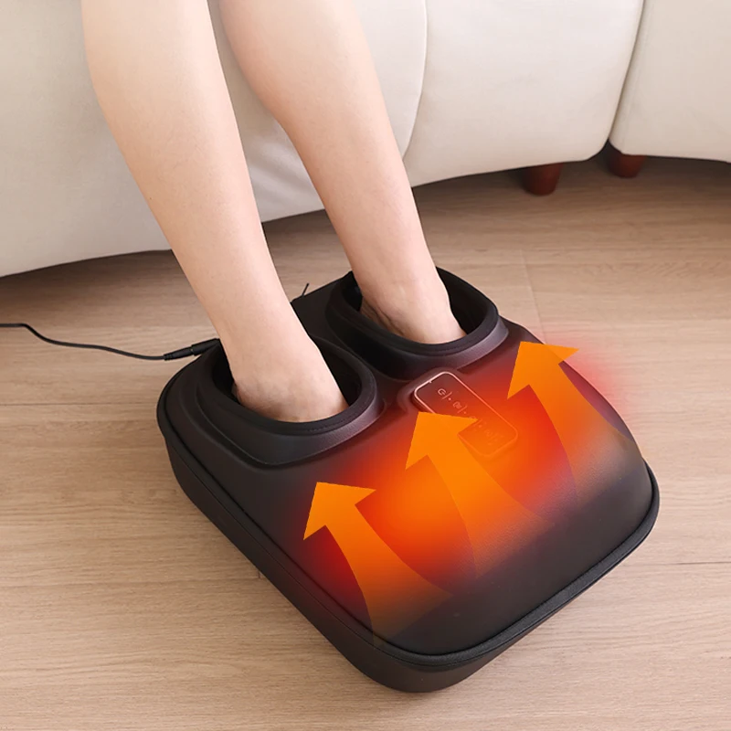 Custom Shiatsu Foot SPA Heating Infrared Vibration Air Compression Electric Roller Deep Kneading Foot Calf Massager Machine