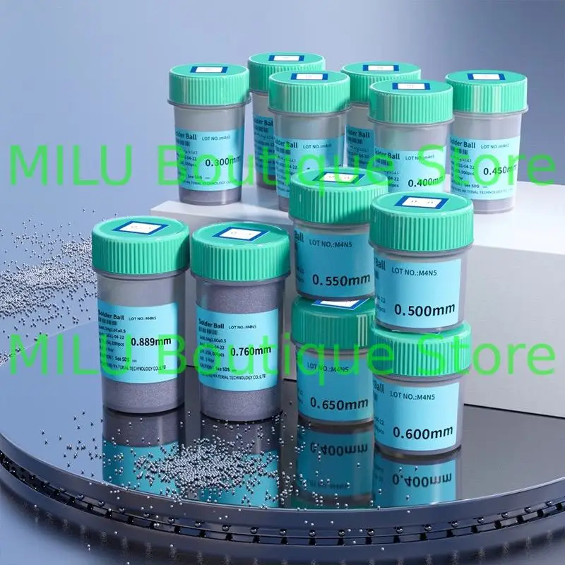 PMTC تايوان داروي كرة لحام خالية من الرصاص بغا كرة لحام 250,000 قطعة 0.2 0.3 0.4 0.45 0.5 0.6 0.76 مللي متر #2