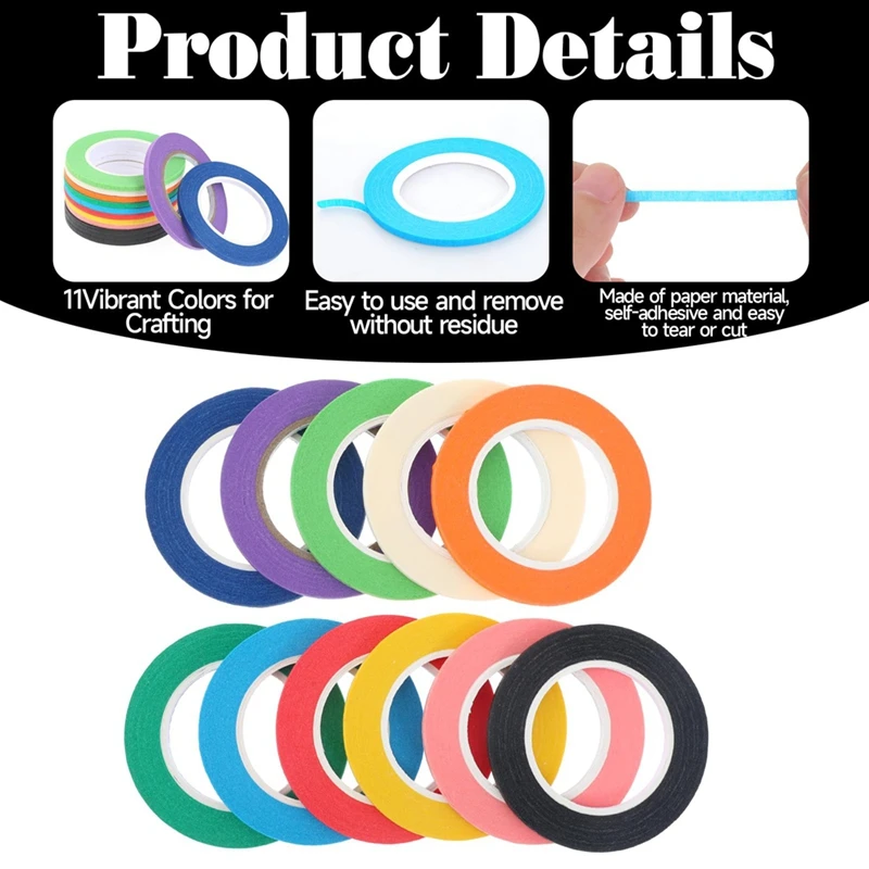 20 Rolls 1/8 Inch Whiteboard Tape Line,Graphic Tape, Pinstripe Tape For Dry Erase Board, Draping Tape,Gridding Tape